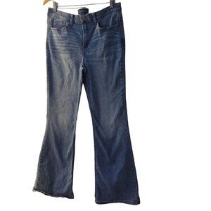 Democracy "Ab"solution Flare Jeans Women's Size 12 Light Wash High Rise